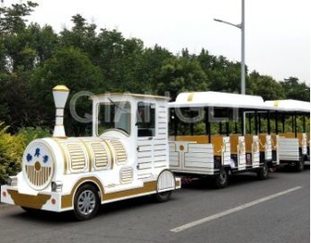 中国 興味深い謝肉祭の列車の乗車の骨董品モデル遊園地のための無軌道の子供の列車 工場